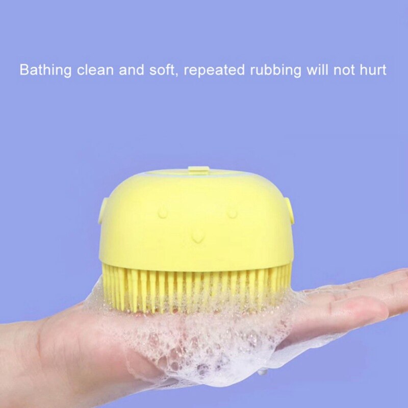 Baby siliconen badborstel shampoo vuilverwijdering zachte borstels wrijven rug exfoliërende massage lichaamsreiniging accessoires