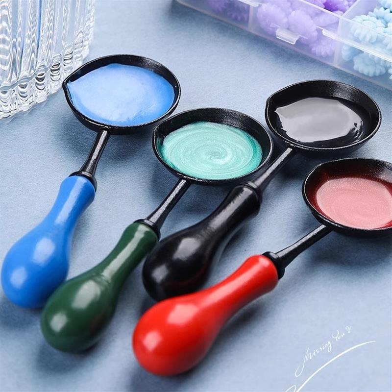 Hoogwaardige Lakzegel Non Stick Lepel Zegellak Lepel Stempelzegel Verwarming Lak Wax Tool Anti Stick schoon te maken