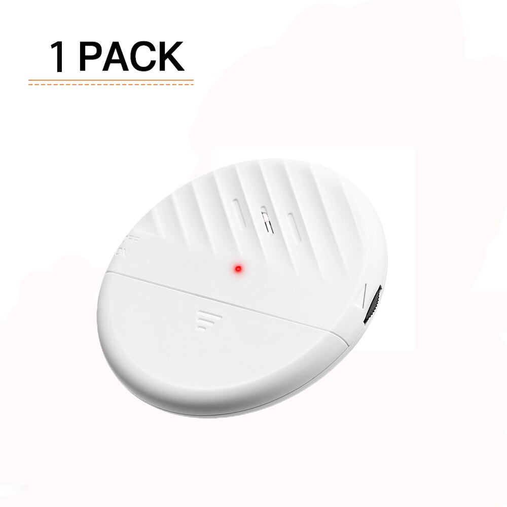 Elecpow Wireless Door Window Vibration Sensor Alarm 125dB Glass Break Anti-Theft Sensor Home Security Protection Alarm: White 1PC