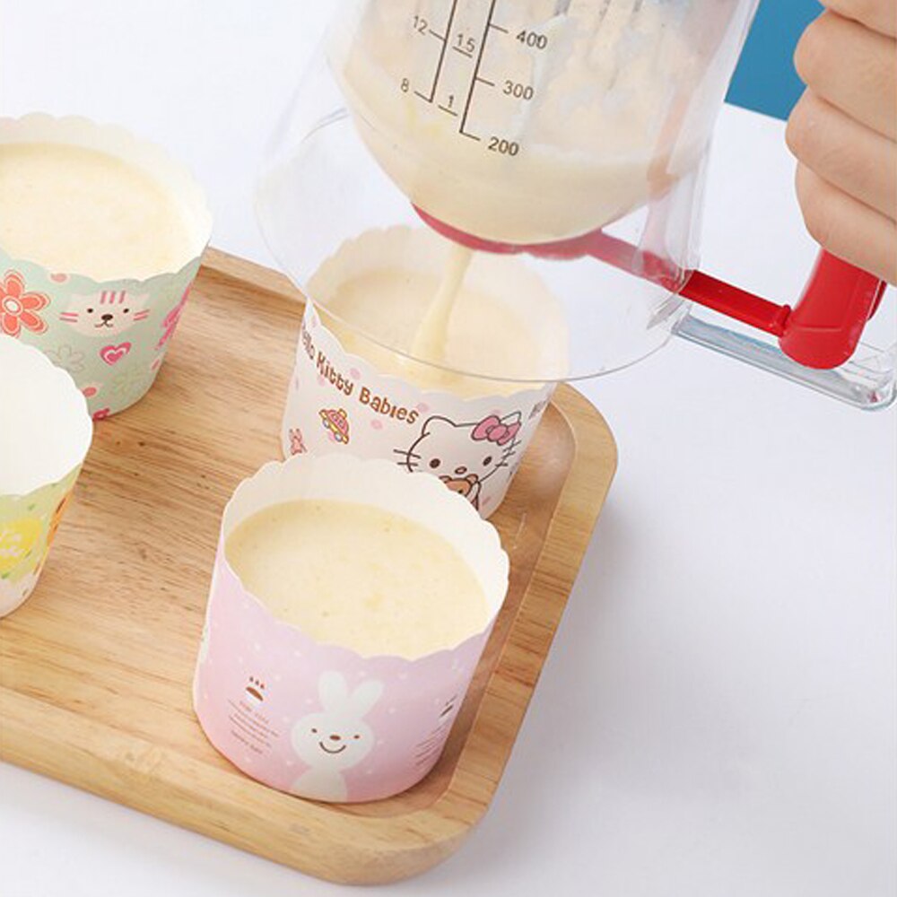 DIY Handheld Funnel Dispenser Batter Separator Cake Measuring Cup Cake Dispenser Kitchen Supplies Baking Tools