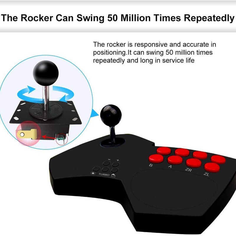 Game Joystick, Computer Supports Double-Player, Android Phone, PC, TV, Arcade Joystick
