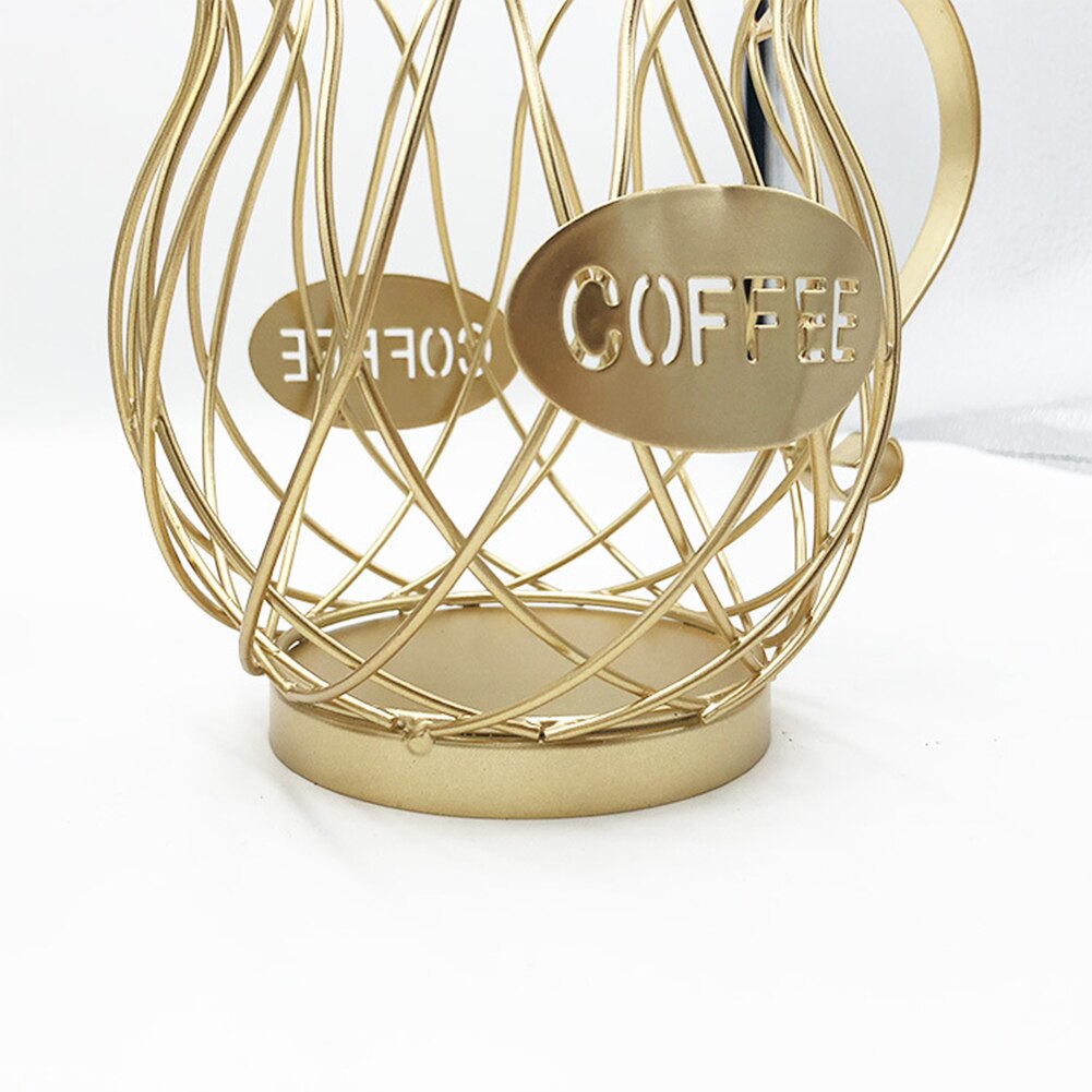 Retro Metal Storage Case for Cafe Organizer Storage Storage Basket Snack Holder Coffee Capsule Cup Fruit Cup Mug Shape Organizer
