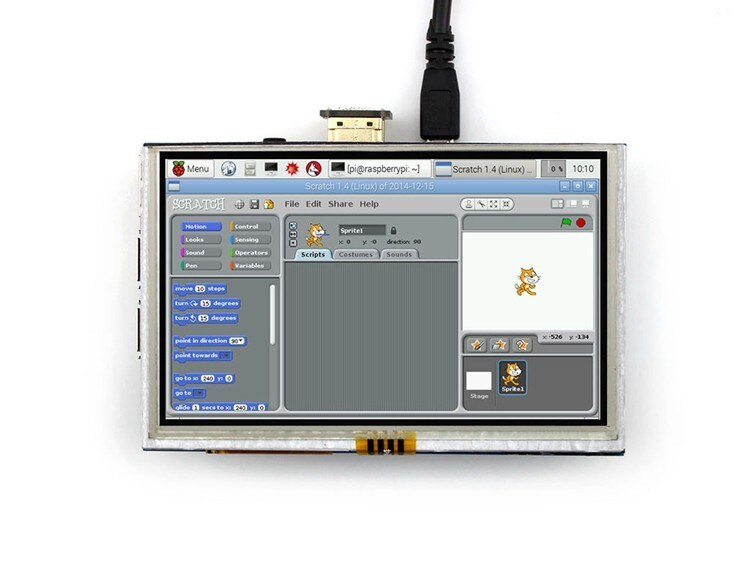 [HFSECURITY] 5 Inch 800 * 480 Touch Display Screen For Raspberry Pi Pi 2 A+ B+ 2B Portable HDMI Touch Panel LCD Display Screen