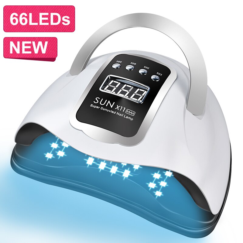 LNWPYH Nail Dryer LED Nail Lamp UV Lamp for Curing All Gel Nail Polish With Motion Sensing Timer Manicure Pedicure Salon Tool: SUN X11 MAX / UK