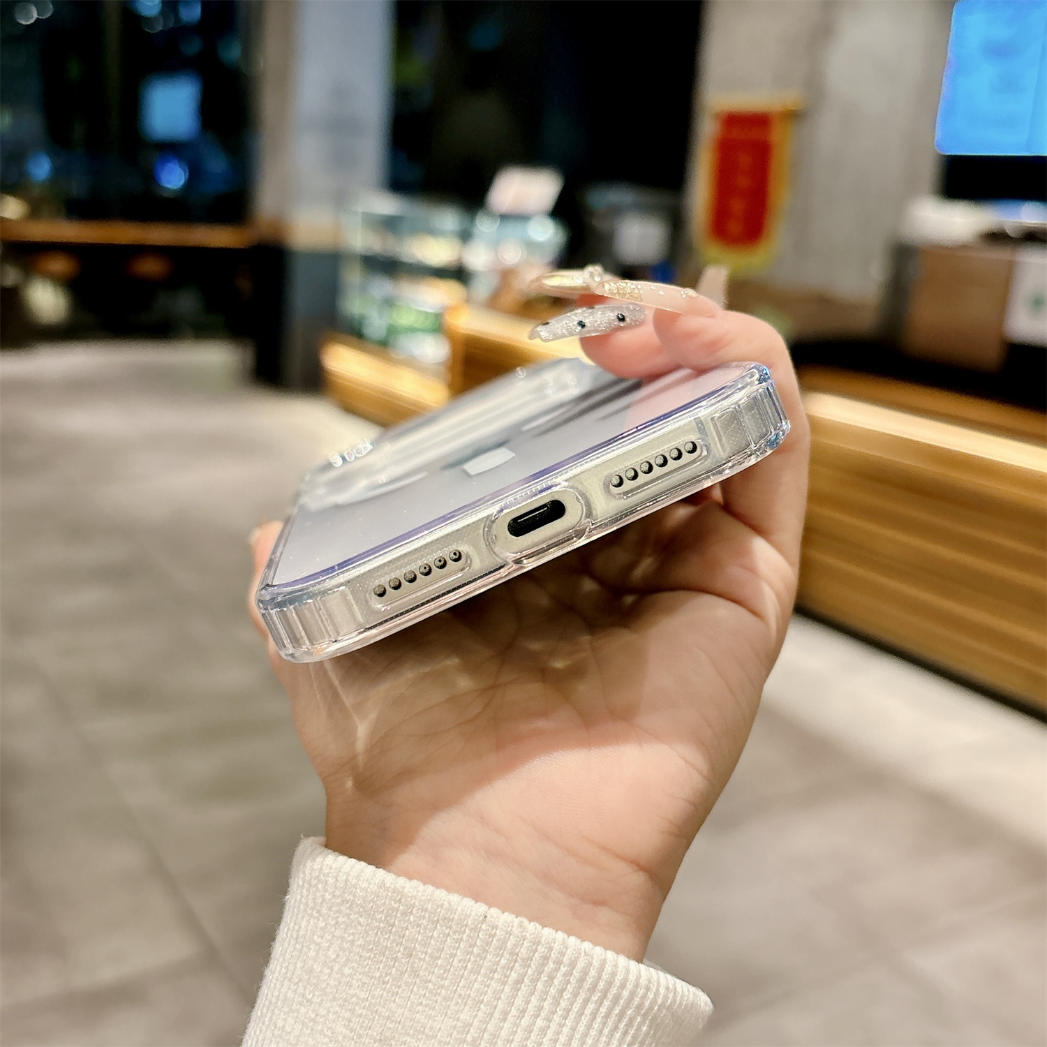 Transparante Cover Magsafe Draadloze Lading Telefoon Case Voor iPhone 17 Pro 17 Pro Max 17 Air Mini Magnetische PC Clear case