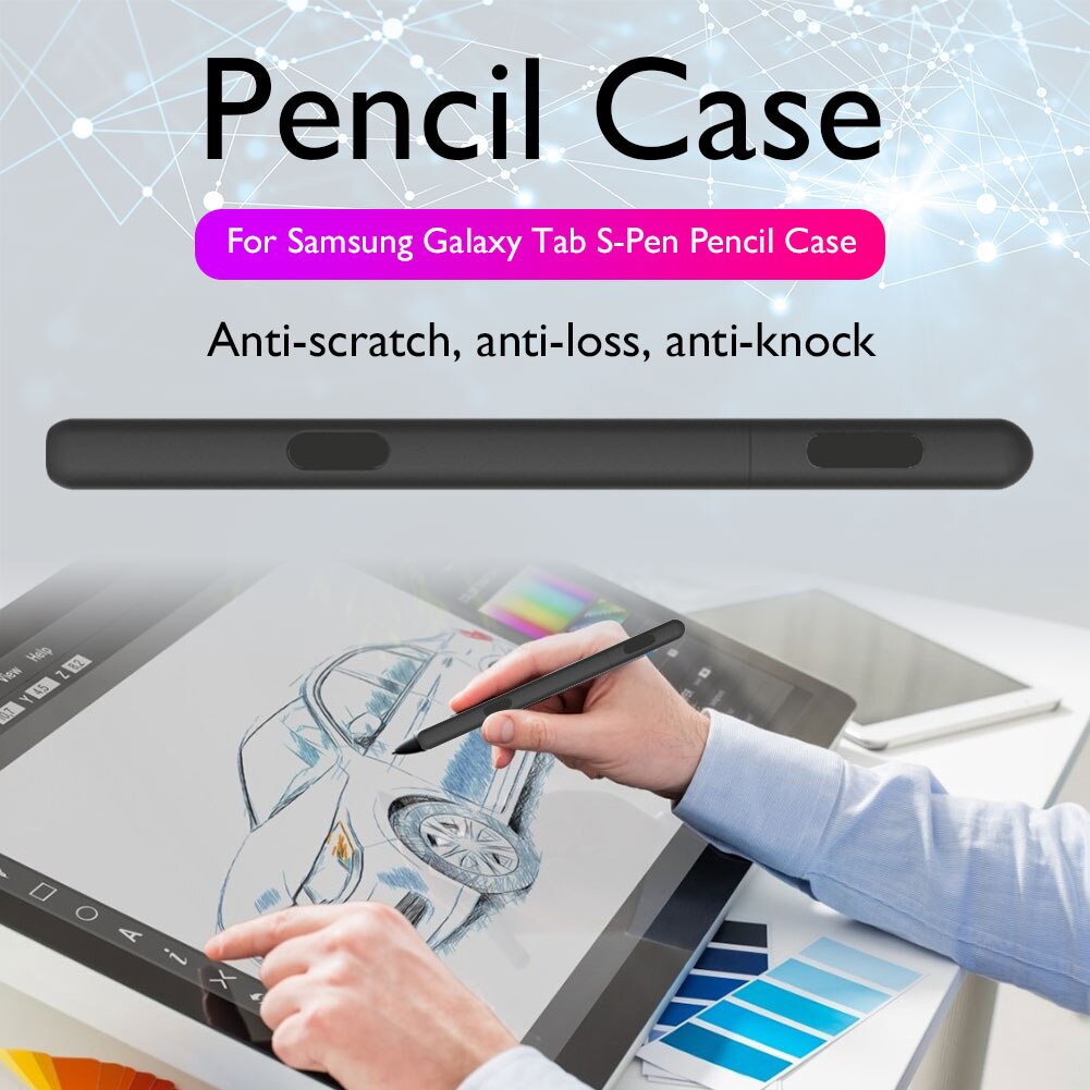 Voor Samsung Galaxy Tab S6/S6 Lite/S7 S-Pen Cover Leuke Tablet Siliconen Tablet Stylus Potlood case Tablet Siliconen Etui