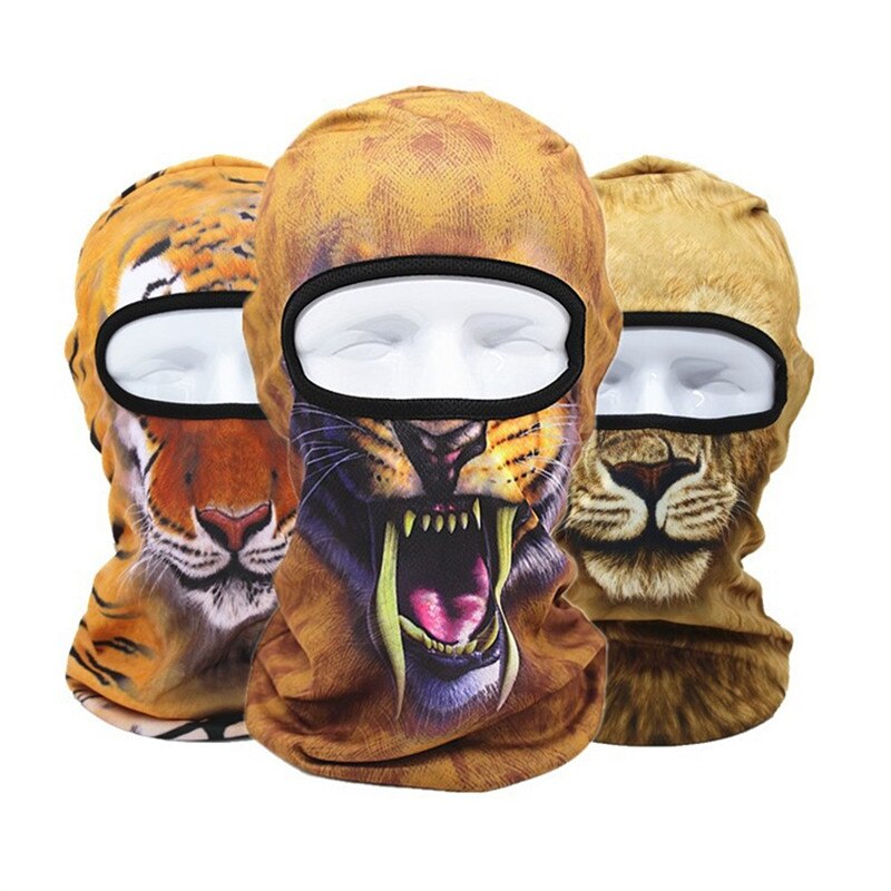 3D Dier Outdoor Ski Maskers Bike Cyling Mutsen Winter Wind Stopper Gezicht Hoeden FW123