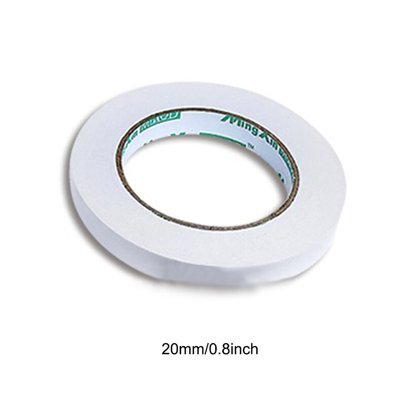 Double Sided Tape Thin Type Easy to Tear Strong Stickiness Adhesive Sticky Tapes for Crafts Letters Shelves Drawers: 20mmX12m