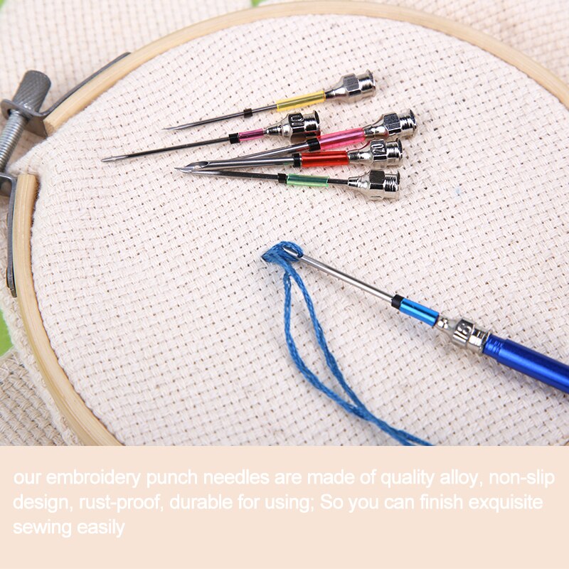 KAOBUY 15pz Del Ricamo Pugno Aghi Ricamo Cucitura punch fa Frugando Punto Croce Cucitura squartatore Forbici