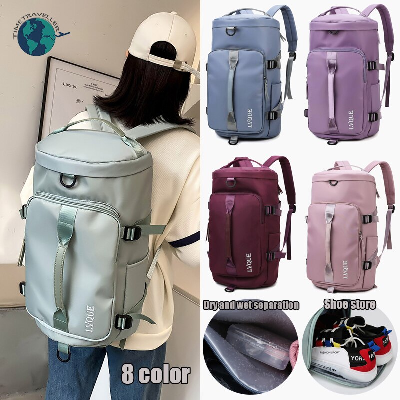 Waterproof Gym Fitness Bag Outdoor Backpack Women Travel Backpack Shoe Sport Student Excerise Backpack Casual Backbags