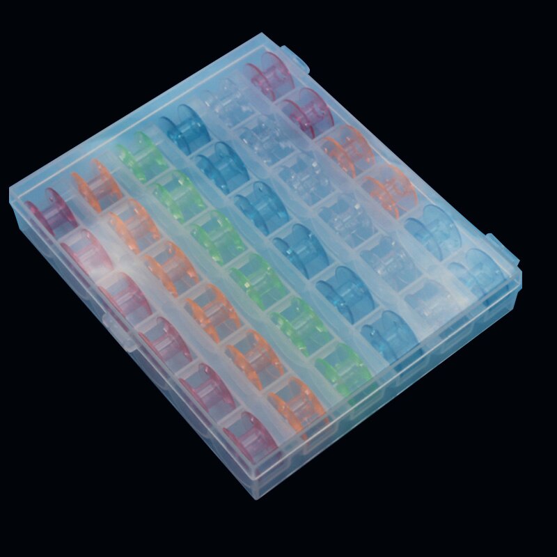 Bobinas de , accesorios de costura, carretes, caja de almacenamiento de bobinas vacías, 1 unidad de plástico, máquina de coser,: 7