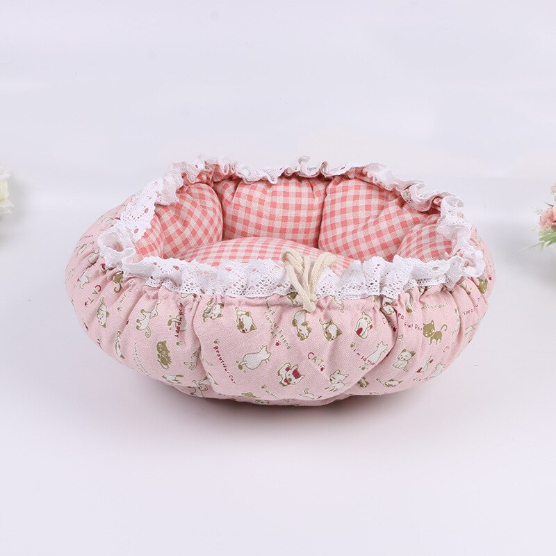 Pet Dog Nest flower Bud Nest Pumpkin Nest Small Dog Kennel Cat Nest Pet Mat Sleep Nest For Cat Teddy Chihuahua Bed: Cat