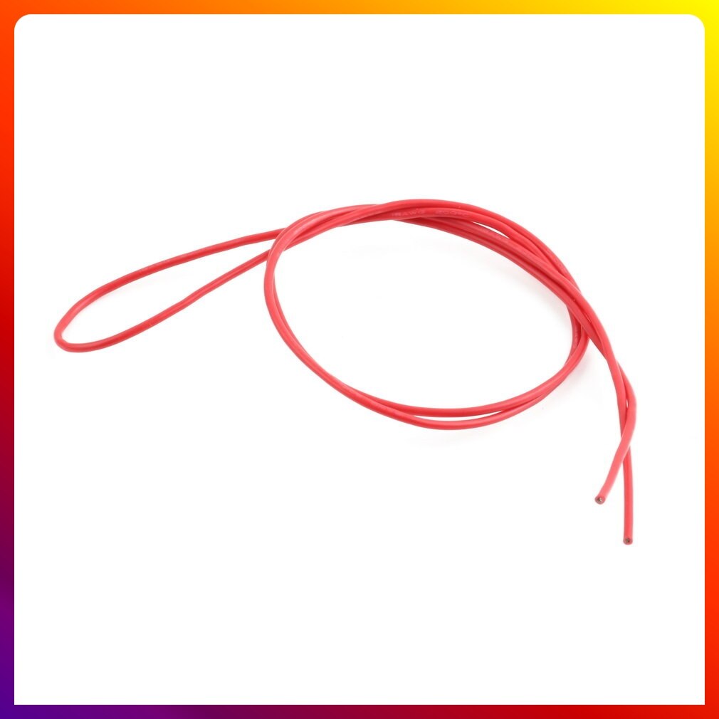 18AWG Silicon Wire Super Flexible High Temperature 1m Red