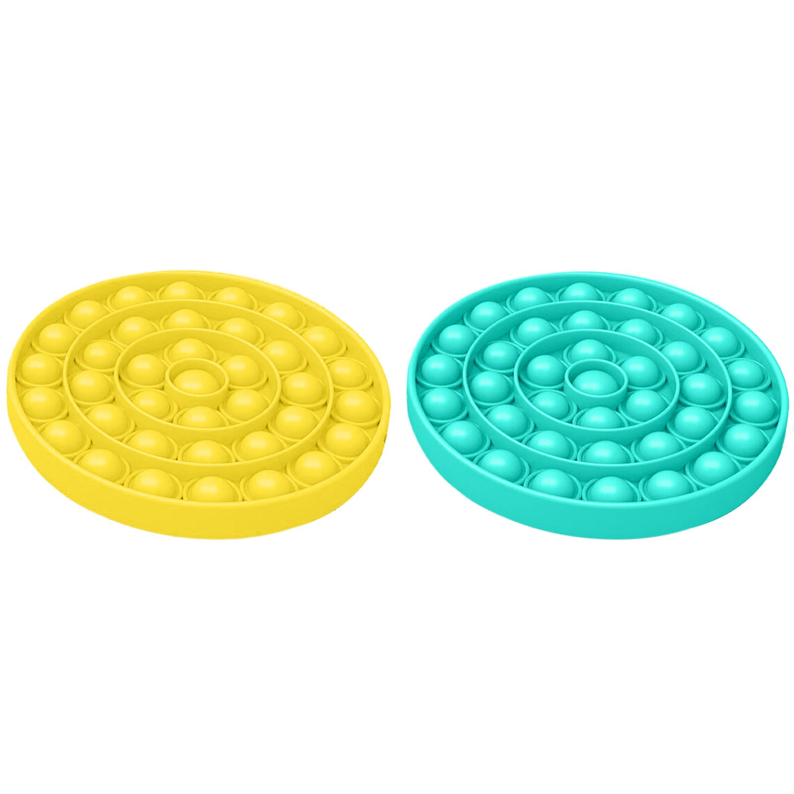 2pcs Push Pop Bubble Fidget Toys Pop It Anti-stress Pop It Stress Toy Pop Figet Toy Pop It Fidget Stress Decompression Toys: N