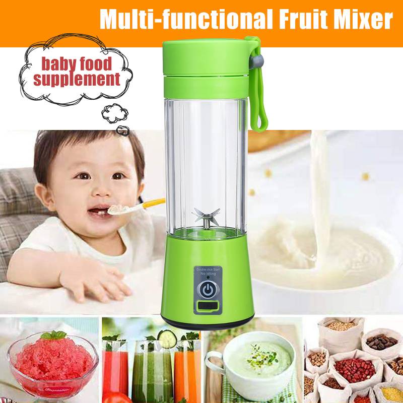 Batidora eléctrica portátil, batidora, botella Usb, Mini batidora de alimentos de frutas, Extractor, fabricante de alimentos, batidora, taza