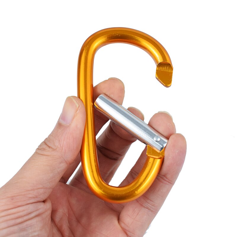 1pc store størrelser 98 x 53mm karabinhager stor d knap svampehåndtag spænde d-ring form aluminiumslegering svamp indkøbskrog tilbehør