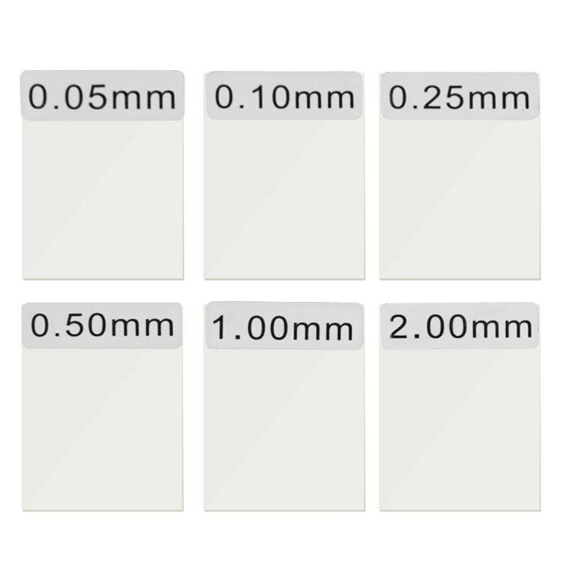 6Pcs Coating Dikte Films Kalibratie Voor Laagdiktemeter GM200: 6pcs none