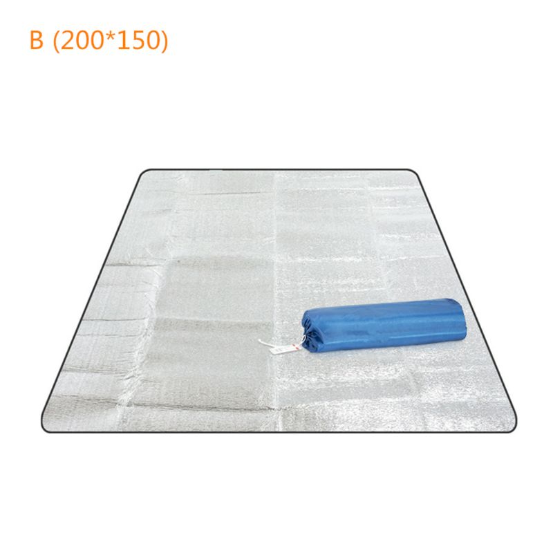 1pc campingmatta tältmadrass vattentät aluminiumfolie vikbar eva picknick stranddyna: B