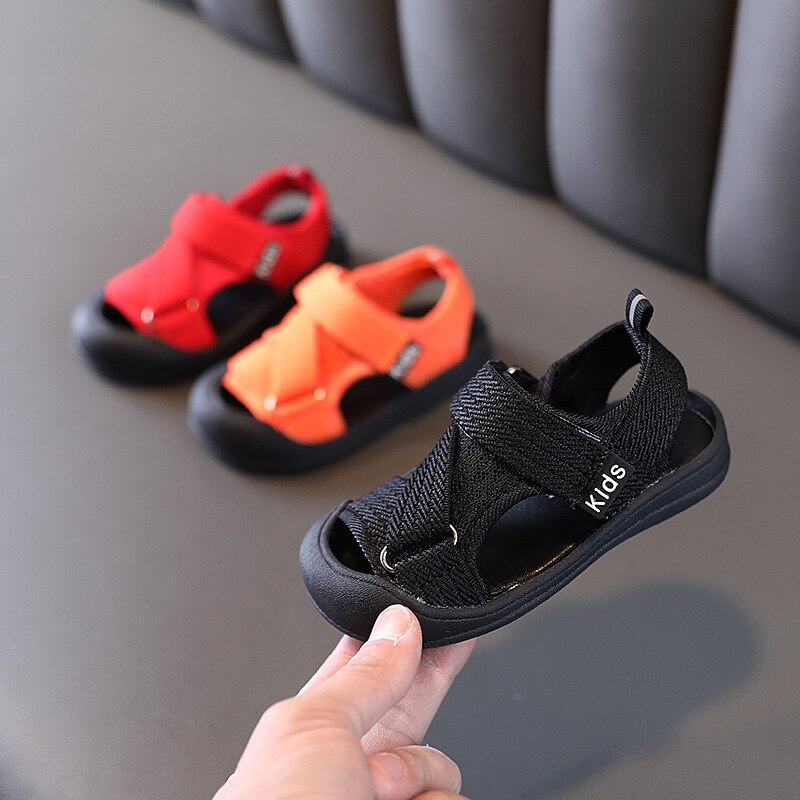 Summer Kids Beach Sandals Mesh Breathable Baby Girl Shoes Soft Bottom Toddler Boys Sandles SXX002