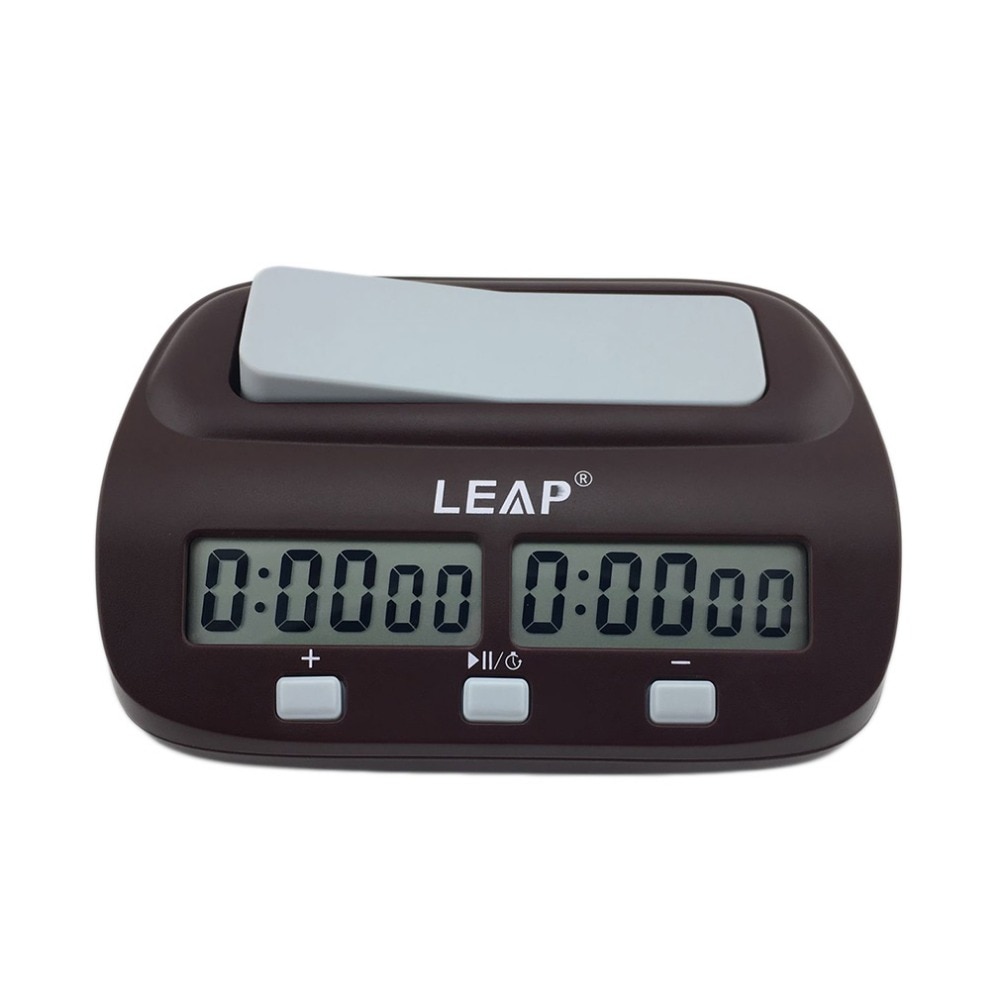 LEAP Compact Digital Chess Clock Count Up Down Timer Electronic Board Game Bonus Competition Master Tournament