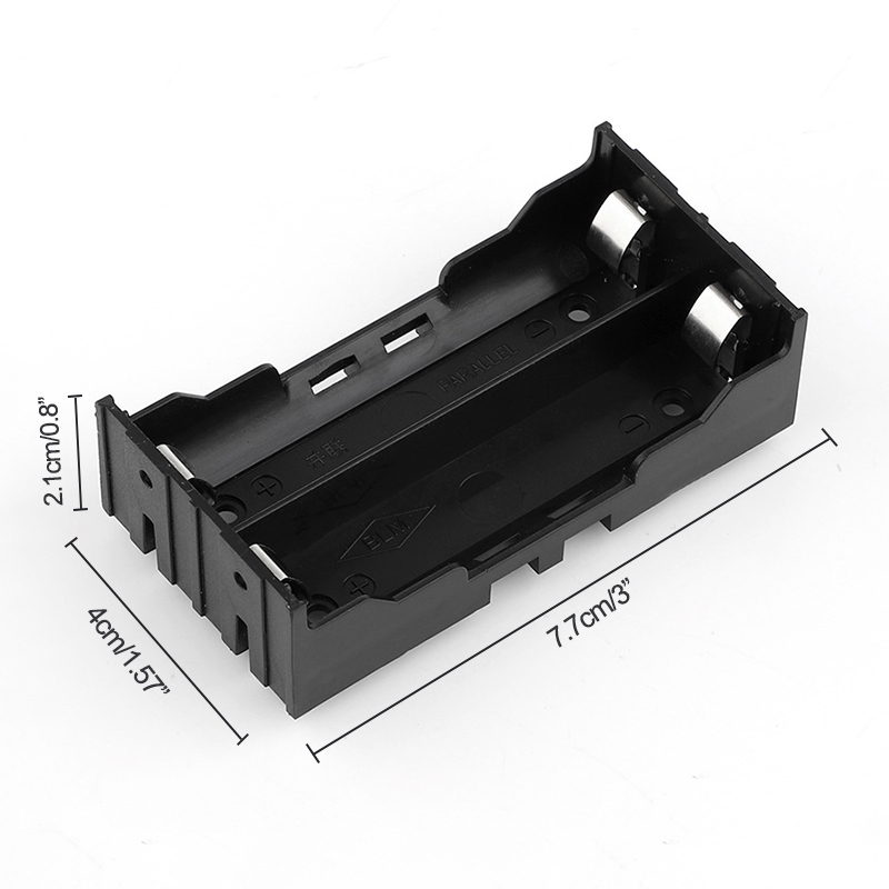Abs 18650 zwarte powerbank behuizingen 1x 2x 3x 4x 18650 doe-het-zelf batterijbox 1 2 3 4 batterijhouder met harde pin: Oranje