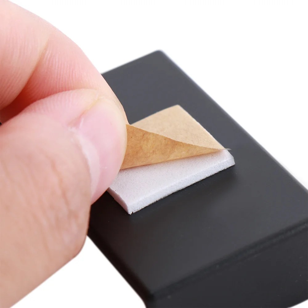 Interieur Auto Auto Dashboard Bureau Digitale Klok LCD-scherm Zelfklevende beugel Plastic Mini Tijd zonder batterij Versieren