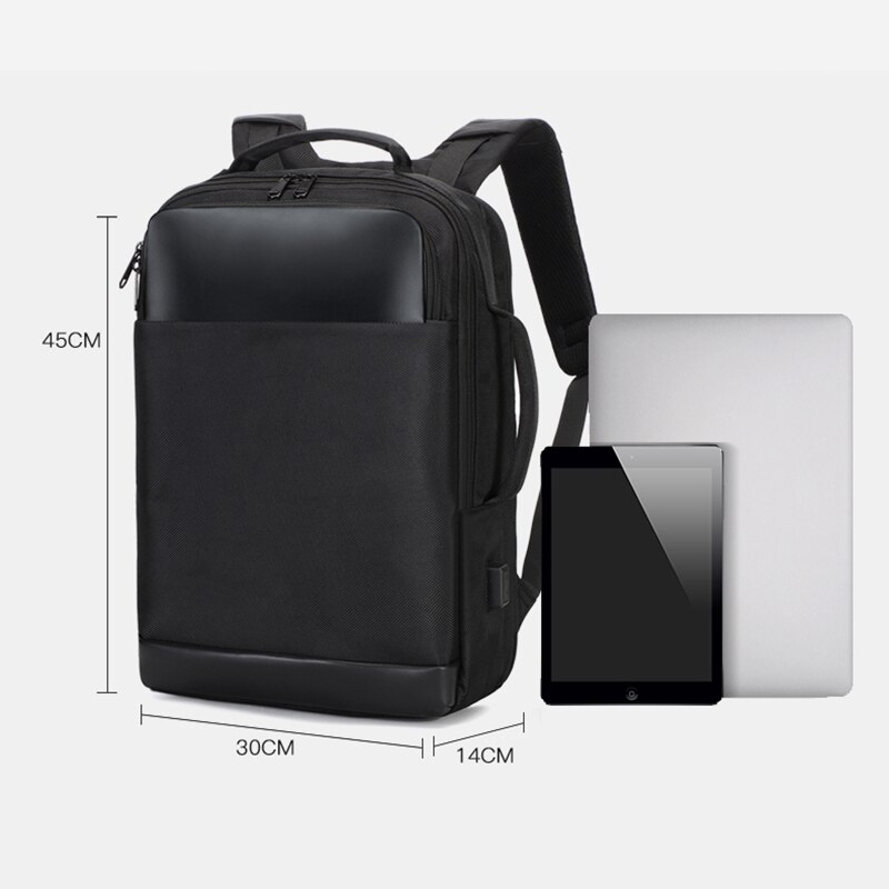 Backpack For Men Business USB Charging Waterproof Men's Backpack Multifunctional Casual Rucksack Mans