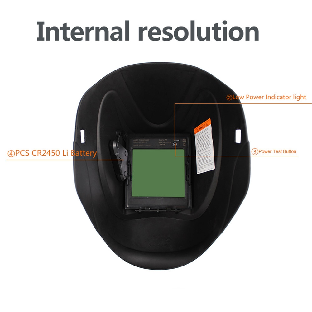 4 Arc Grinding Protecter Big View TIG MIG Welding Lens Cap Welding Auto Darkening Lens Solar Helmet