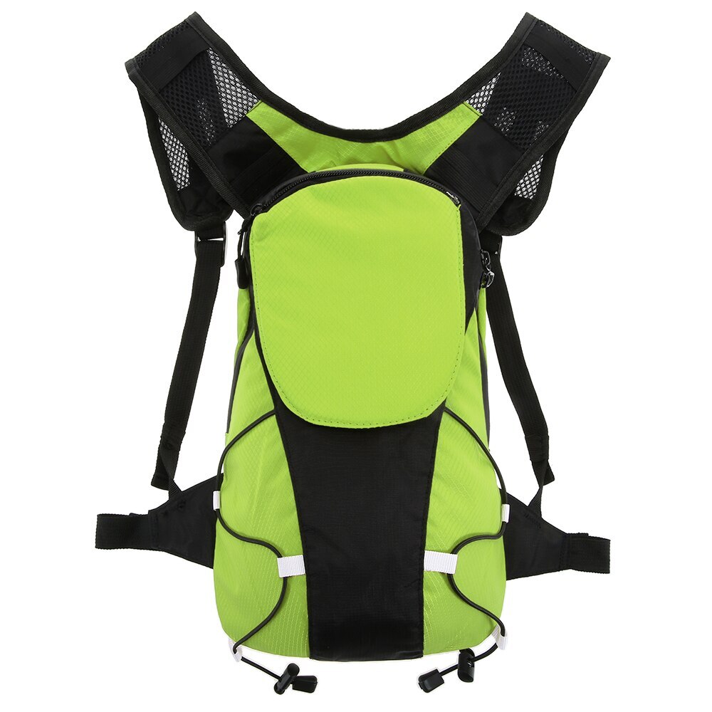 # 5L Turn Signal Reflective Light Backpack Outdoor Sport Safety Bag Gear Reflectiv Pack for Cycling Running Walking Jogging: Green