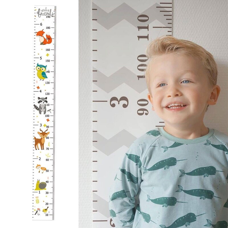 Børn meter væg diagram hængende højde vækst måle lineal baby børnehave indretning