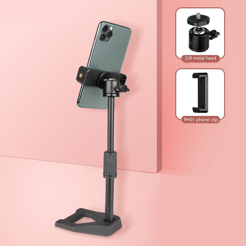 Tabletop Tripod For Phone iPad Live Broadcast Mobile Phone Stand Tripode Desktop Lazy Stand Adjustable Class Video Selfie Holder: C