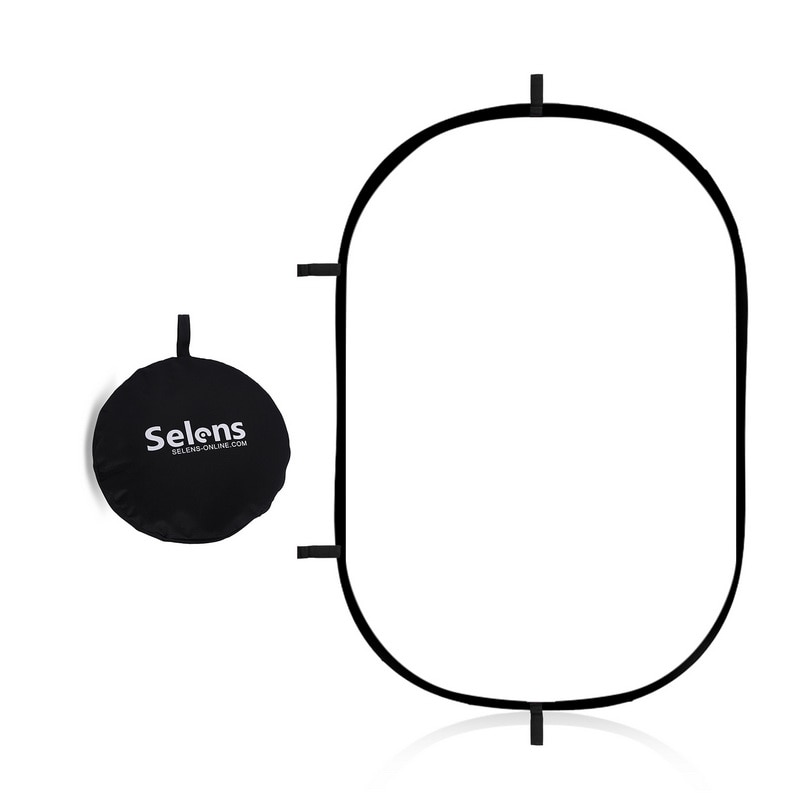 150 x 100cm multi-disk fotografering studio foto oval sammenleggbar lysreflektor håndholdt bærbar fotoplate