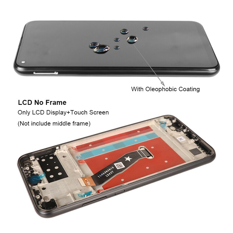 Alkuperäinen näyttö huawei honor 9c lcd näyttö kosketusnäyttö digitoija kokoonpano for honor 9c lcd aka -l29 näytön vaihto