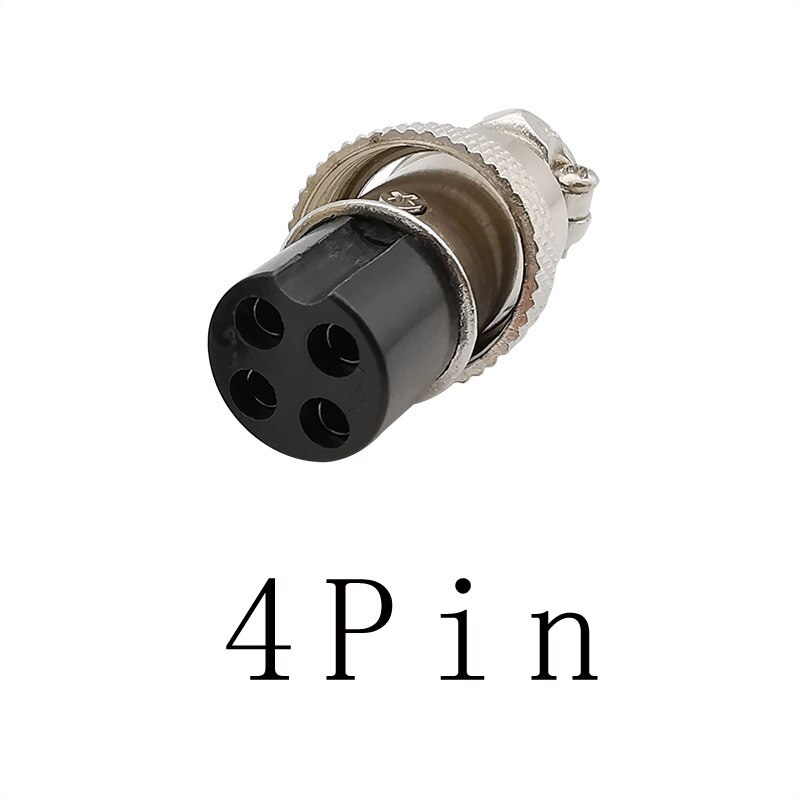 1 pièces GX16 2P 3P 4P 5P 6P 7P 8 broches mâle et femelle connecteur d'aviation circulaire GX 16 connecteurs de panneau de fil d'aviation: 4 Pin Socket