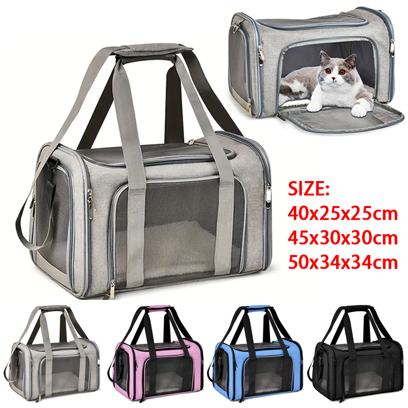 Hund Katze Tragetasche Haustier Welpen Reisetaschen Atmungsaktives Gittergewebe Kleiner Hund Katze Hunde draussen Zeltträger Ausgehende Haustiere Tasche Handtasche