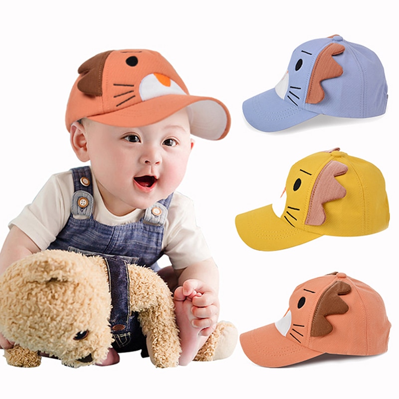 Dessin animé Lion enfants casquettes de Baseball broderie bébé fille garçon chapeau réglable été enfants chapeau de soleil enfant en bas âge casquette Bonnet