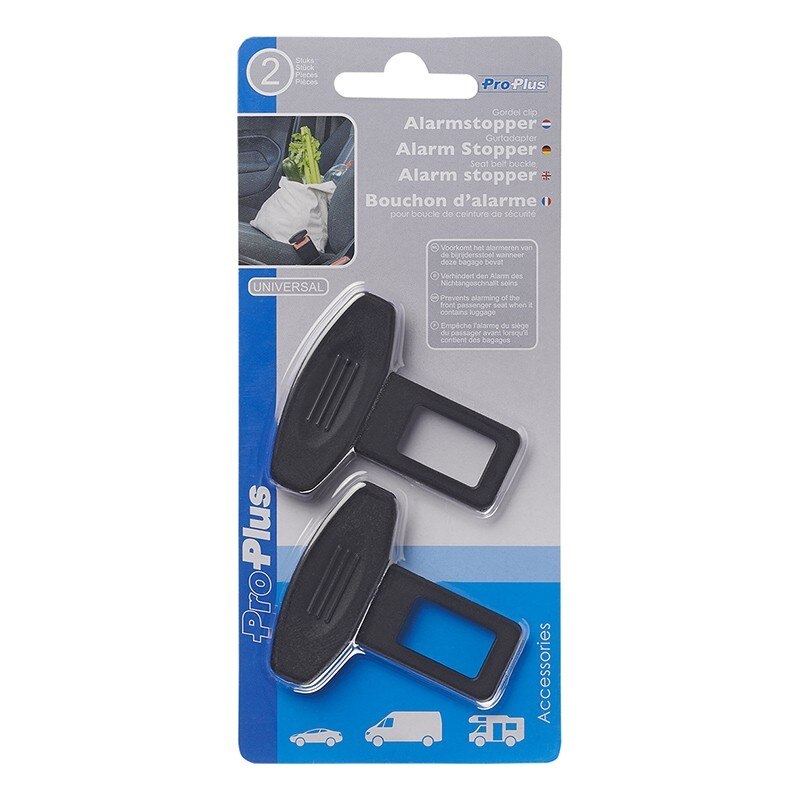 Bouchon d'alarme pour boucle de ceinture de sécurité jeu de 2 pièces