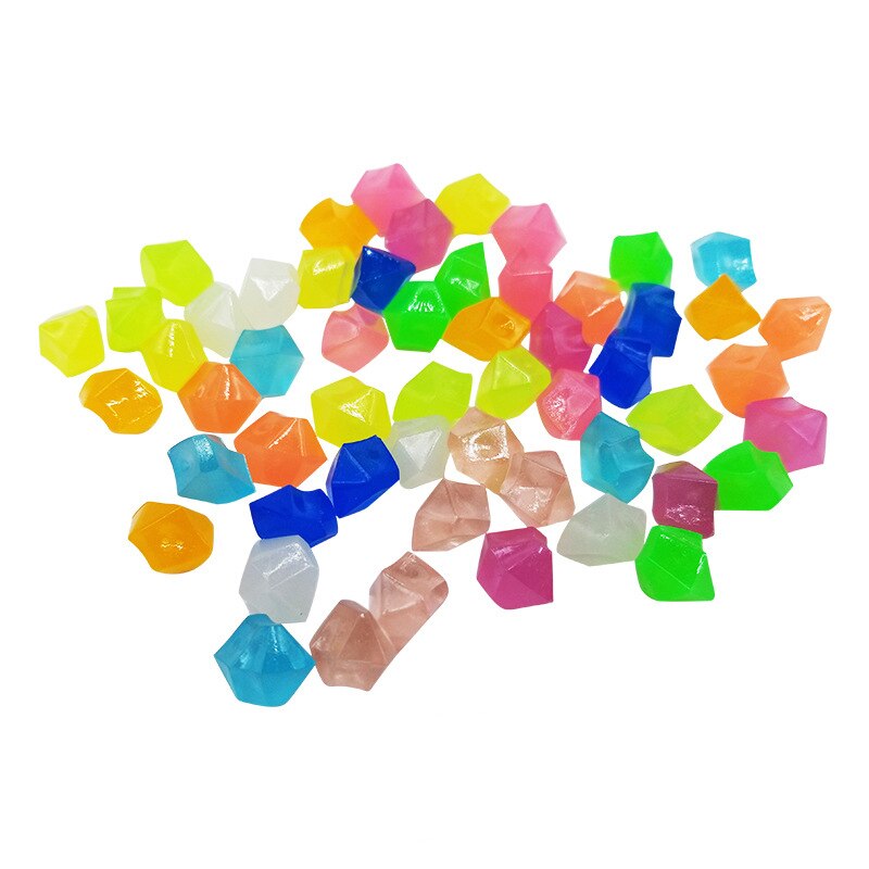 Galets décoratifs lumineux pour Aquarium, 100 pièces, pierres qui brillent dans la nuit, décoration pour jardin et Aquarium
