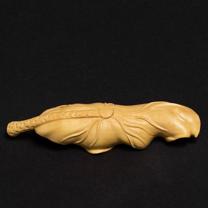 Cucharadita de boj Natural 3D de rana para té, cuchara de tallado de madera hecha a mano, artesanía, decoración Zen, accesorios, herramientas