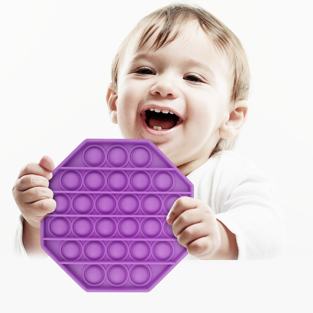 Pop it Push Bubble Fidget giocattoli sensoriali giocattoli Antistress Puzzle da tavolo spremere giocattoli divertenti Silicone Push Pop giocattoli per bambini adulti