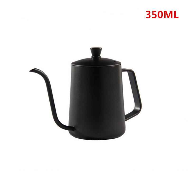 Tetera de goteo de 350ml y 600ml, teflón antiadherente para café o té, hervidor de goteo de acero inoxidable con cuello de cisne y boca fina: Teflon 350ml