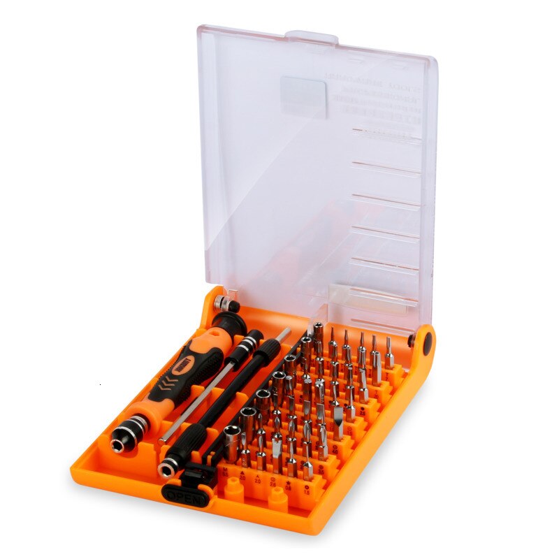 Jakemy 45 In 1 JM-8130 Originele Precisie Schroevendraaier Box Set Met Chrome Vanadium Bits Voor Diy Mobiele Telefoon laptop