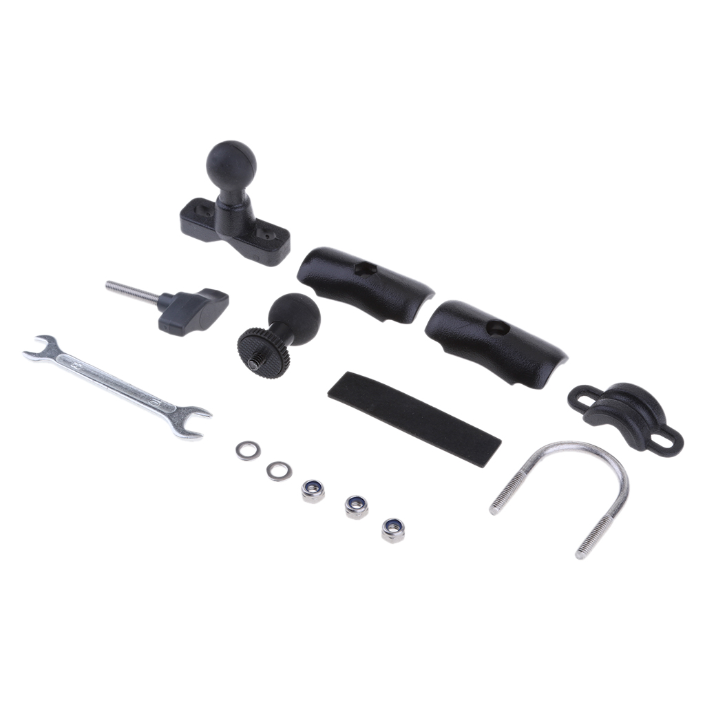 Motorcycle Motor Bike Bicycle Handlebar U Bolt For Camara 1/4" Mounting