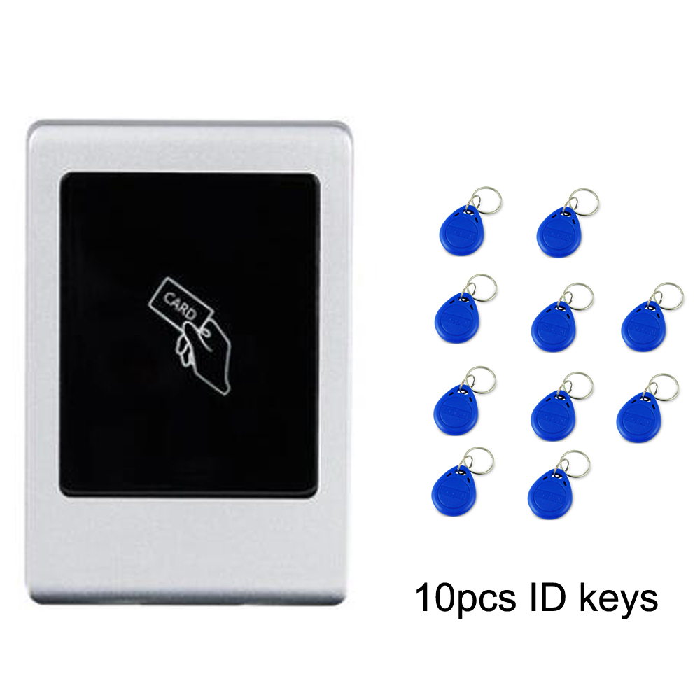 Control de Acceso RFID para puerta, sistema de Control de acceso sin teclado, a prueba de agua, 125khz, 125khz, tarjeta de identificación: AC and 10 Keys