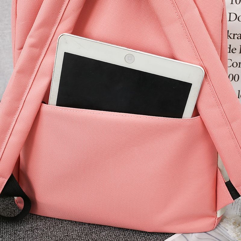 Tienermeisjes Rugzakken Voor Hoge Schooltassen 4 Stks/set Nylon Patchwork Campus Middelbare School Student Rugzak Vrouwen