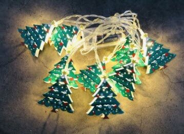 Dekoracja na choinkę lekka girlanda żarówkowa doprowadziło podświetlana ładowarka USB bałwanek i święty mikołaj doprowadziło światło robić dekoracji 3M 20doprowadziło: zielony