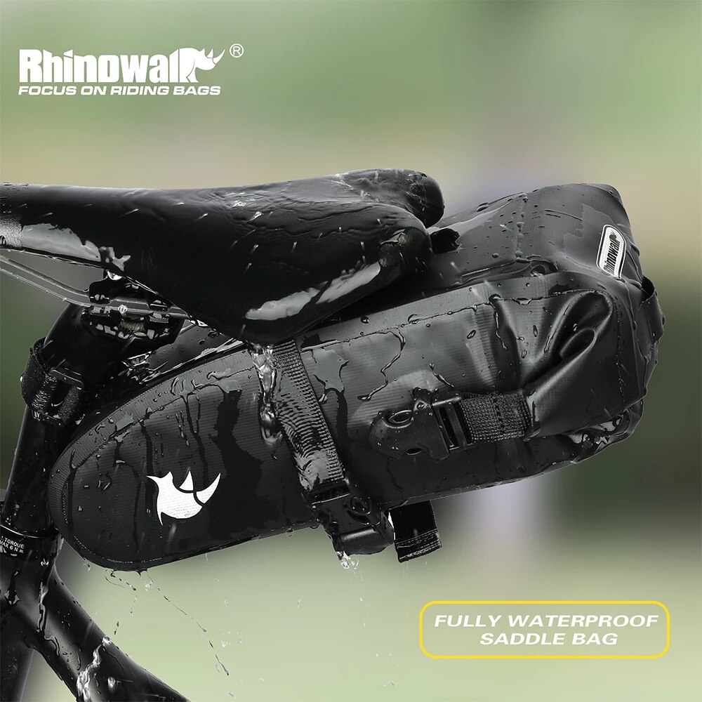 Rhinowalk Fahrrad Sattel Tasche 1,5 L 2,5 L Voll Wasserdicht Radfahren Sitz Tasche MTB Straße Reparatur Werkzeuge Tasche Fahrrad Schwanz Pack Zubehör