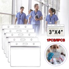 PVC Vaccine Record Card Holder 4x3 inch Waterproof Vaccine Card ID Card Protective Cover Badge Holder Dustproof Mariagechampêtre