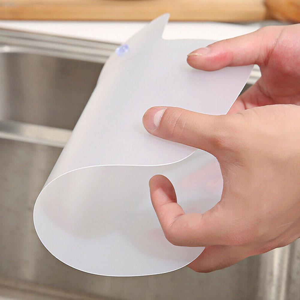 Waterproof Splash Board Household Water Flap Suction Kitchen Board Sink Pool Sink Kitchen Rack Board Dishwashing Cup Wash F B8Q0