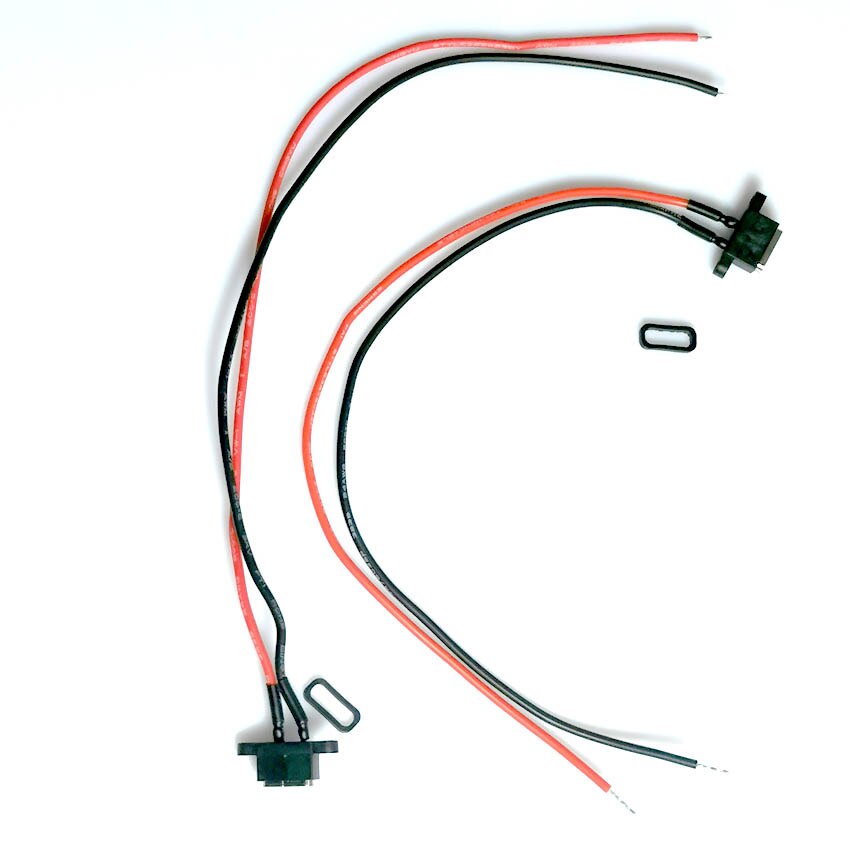 1-10 kpl usb c-tyypin vedenpitävä liitin hitsauslanka naarasliitin c-tyypin portin latausliitäntä liitin hitsauslangalla